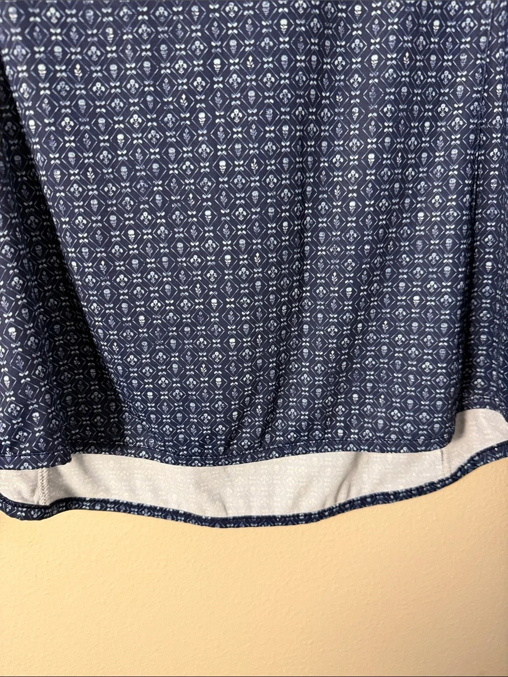 Peter Millar Women's Quarter Zip Blue Pattern Top 124th US Open Pinehurst Size S - Picture 8 of 9